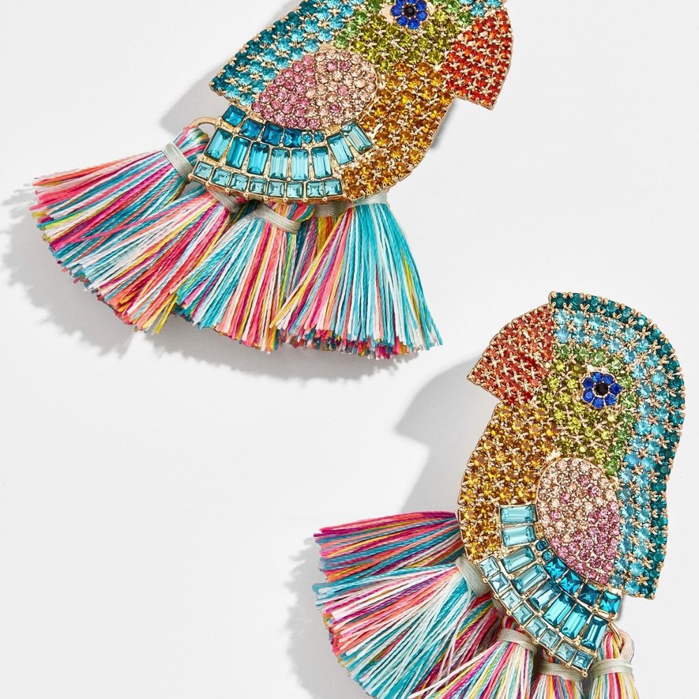 PAINTED RIO MACAW EARRINGS